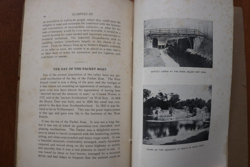 1909 THE MUNCY VALLEY SOFTCOVER BOOK BY J.M.M. GERNERD OF MUNCY, PA. - K 3175