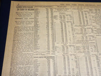 1916 NOVEMBER 9 NEW YORK TIMES - WILSON 251 HUGHES 247 ELECTION - NT 7688