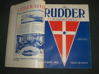 1932 THE RUDDER MAGAZINE - LOT OF 9 DIFFERENT ISSUES - O 3190