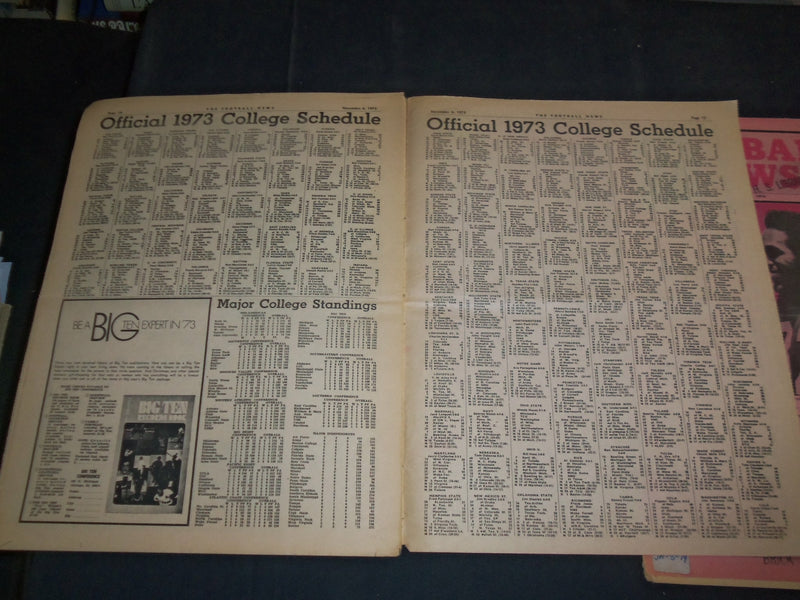 1973-1974 FOOTBALL NEWS NEWSPAPER - LOT OF 2 - NP 3514