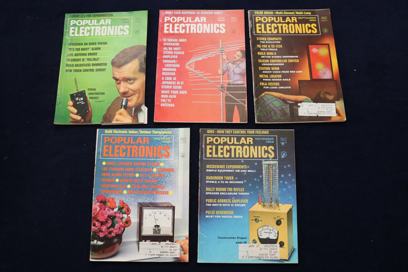 1969-1972 POPULAR ELECTRONICS MAGAZINES - LOT OF 14 - O 3310