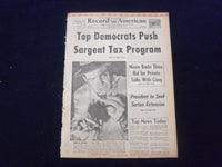 1969 MARCH 26 BOSTON RECORD AMERICAN NEWSPAPER- PUSH SARGENT TAX PROGRAM-NP 6341