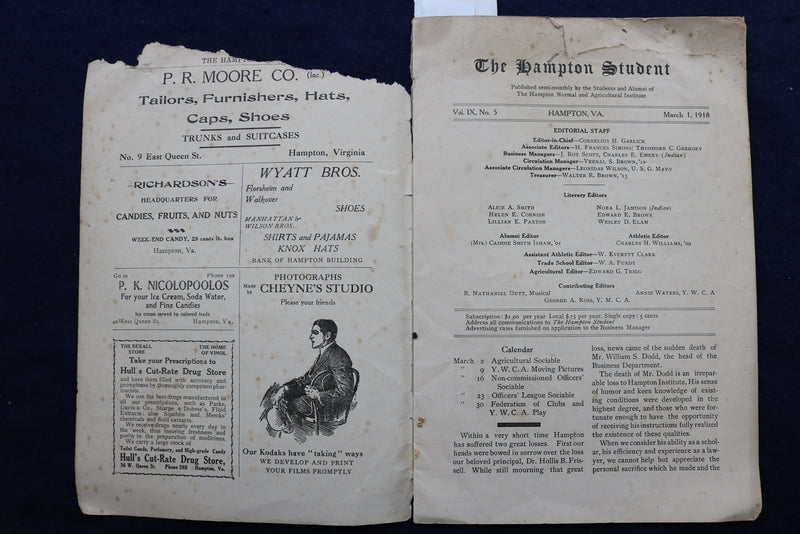 1918 MARCH 1 THE HAMPTON STUDENT MAGAZINE - VIRGINIA - K 787