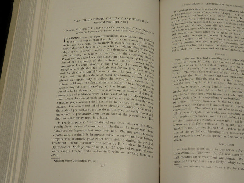 1935 JANUARY-JUNE AMERICAN JOURNAL OF OBSTETRICS & GYNECOLOGY VOLUME - KD 5912
