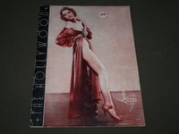 1937 THE HOLLYWOOD CABARET RESTAURANT PROGRAM - GREAT PHOTOS - J 3443