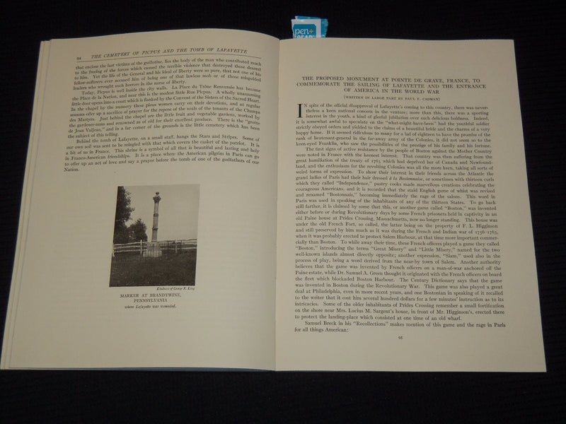1925-1929 FRANCE AND NEW ENGLAND SOFTCOVER BOOKS LOT OF 3 - KD 3970I