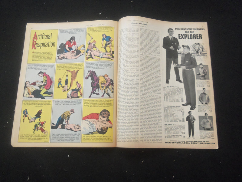 1964 APRIL BOYS' LIFE MAGAZINE - NICE ILLUSTRATED COVER - ST 3770W