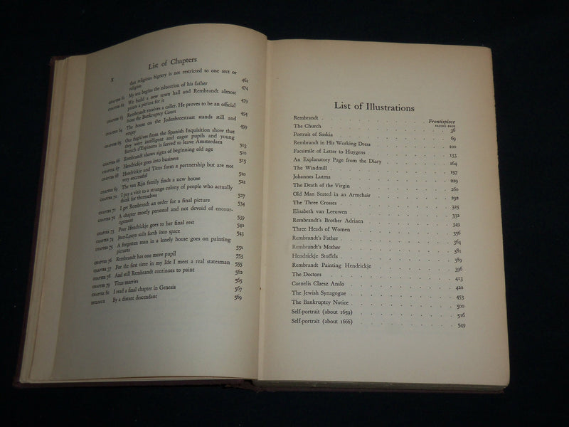 1930 R. V. R. THE LIFE AND TIMES OF REMBRANDT VAN RIJN BOOK BY VAN LOO- KD 7244