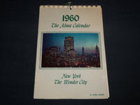 1960 THE ALMA CALENDAR BY ALFRED MAINZER - NEW YORK THE WONDER CITY - J 8647