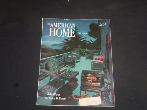 1954 JUNE THE AMERICAN HOME MAGAZINE - NICE COVER, STORIES & PHOTOS - SP 7170