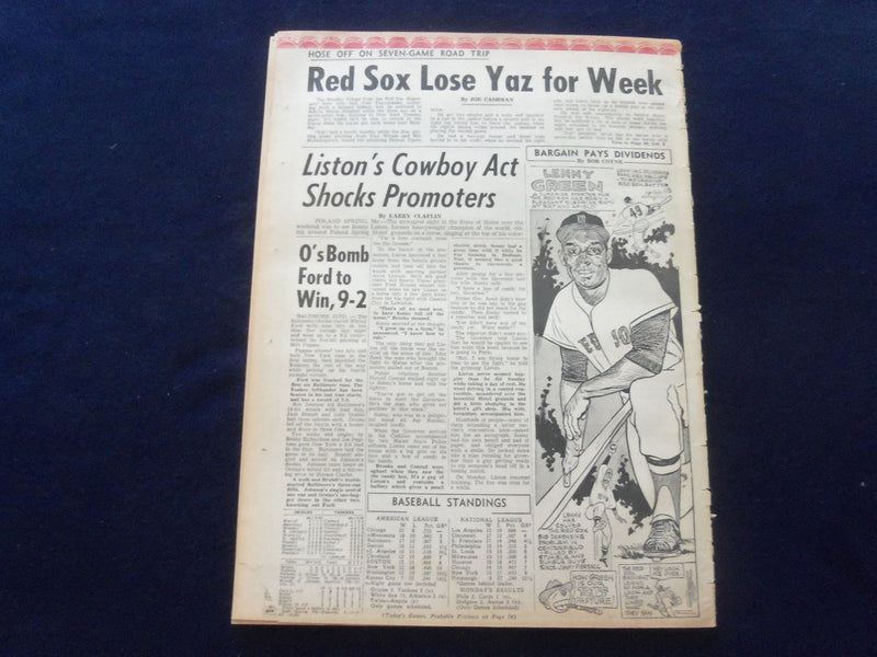 1965 MAY 18 BOSTON RECORD AMERICAN NEWSPAPER-$138K PAID 28 LEGISLATORS - NP 6293