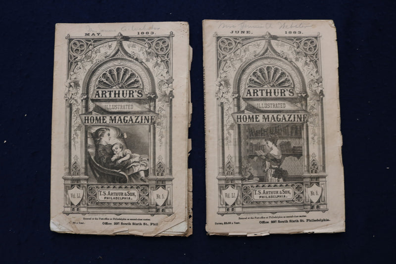 1882-1885 ARTHUR'S ILLUSTRATED HOME MAGAZINE - LOT OF 16 - O 3405
