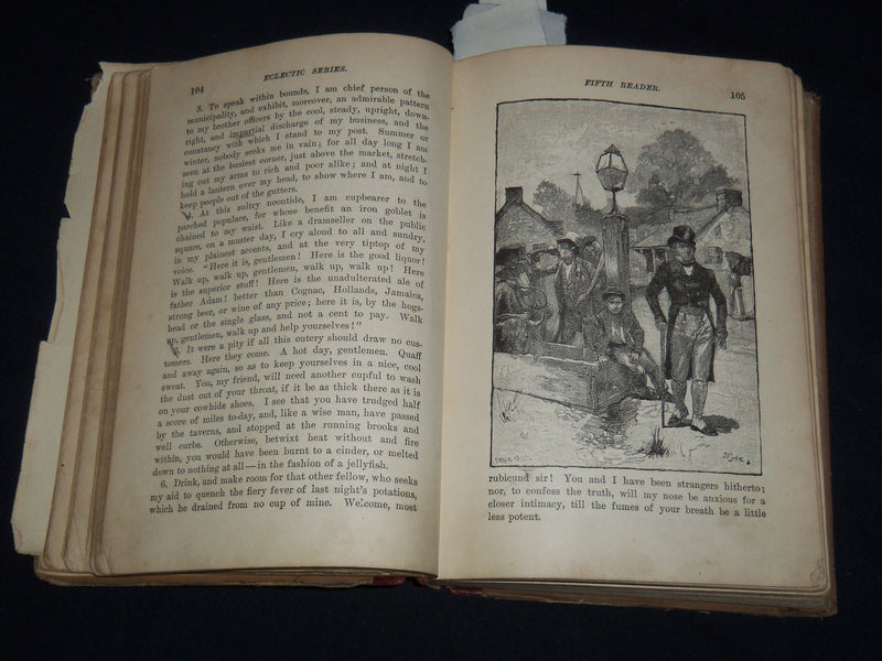 1896 MCGUFFEY'S FIFTH ECLECTIC READER BOOK - REVISED EDITION - K 2003