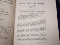 1908 NORTH AMERICAN REVIEW LOT OF 12 COMPLETE YEAR - STORIES/ARTICLES - WR 663