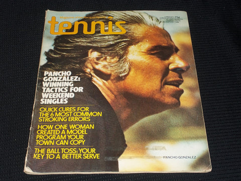 1975 MARCH TENNIS MAGAZINE - PANCHO GONZALEZ FRONT COVER - E 2264