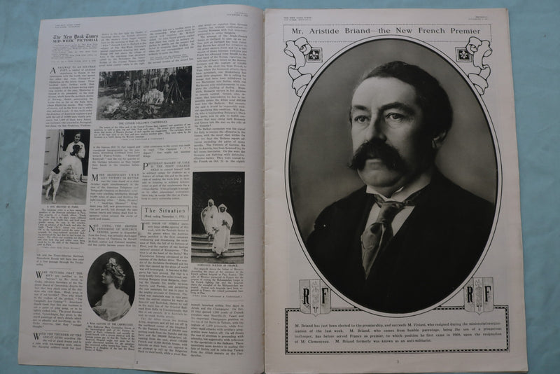 1915 NOV 4 NEW YORK TIMES MID-WEEK PICTORIAL - BULGARIA CZAR FERDINAND - NP 9153