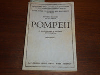 1945 POMPEII GUIDE BOOK - AMEDEO MAIURI - GREAT PLATES - FOURTH EDITION - K 1281