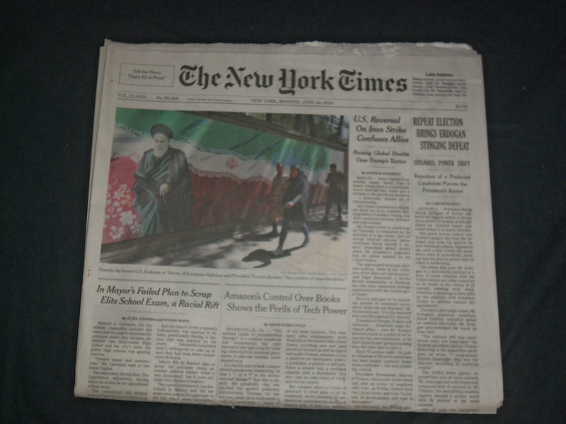2019 JUNE 24 NEW YORK TIMES - U.S. REVERSAL ON IRAN STRIKE CONFUSES ALLIES