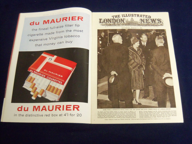 1961 MARCH 11 ILLUSTRATED LONDON NEWS MAGAZINE - QUEEN ELIZABETH - E 8081