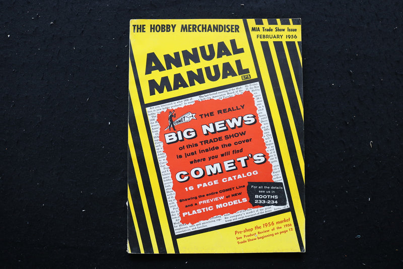 1956 FEB THE HOBBY MERCHADISER MAGAZINE - MIA TRADE SHOW ISSUE COVER - SP 4186U
