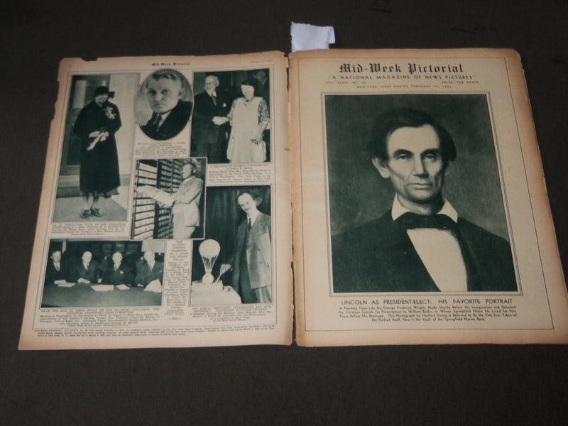 1933 FEB 11 MID-WEEK PICTORIAL MAGAZINE SECTION - FRANKLIN D. ROOSEVELT - J 3210