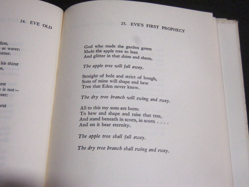 1954 SONGS FOR EVE BY ARCHIBALD MACLEISH HARDCOVER BOOK - KD 4167