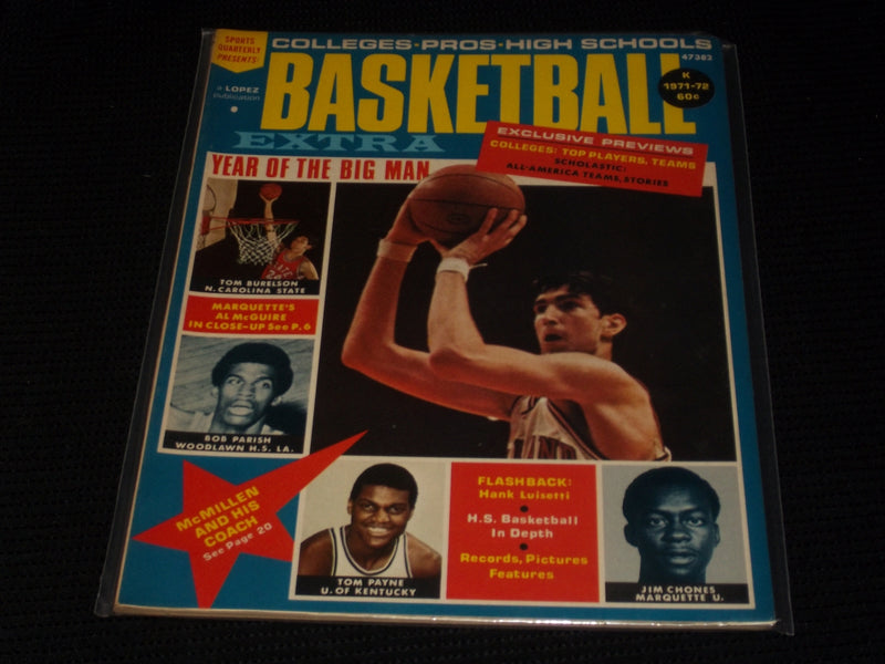 1971-72 BASKETBALL EXTRA MAGAZINE - YEAR OF THE BIG MAN FRONT COVER - E 2034