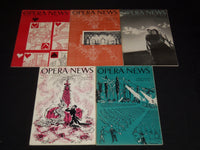 1958 OPERA NEWS MAGAZINE LOT OF 20 DIFFERENT ISSUES - O 2805G