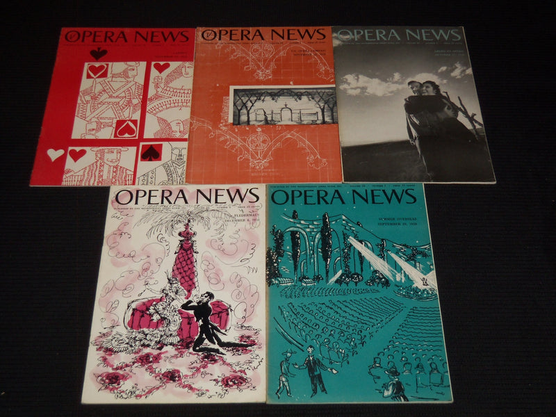 1958 OPERA NEWS MAGAZINE LOT OF 20 DIFFERENT ISSUES - O 2805G
