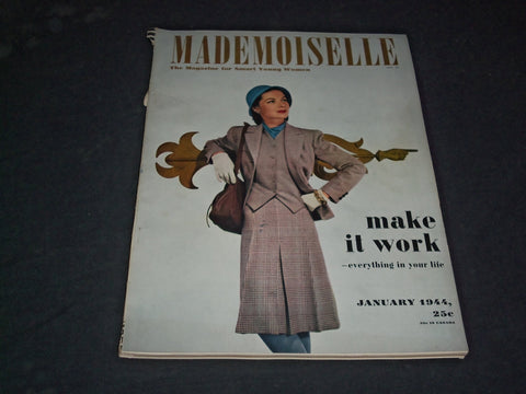 1944 JANUARY MADEMOISELLE MAGAZINE - MAKE IT WORK - SP 6569
