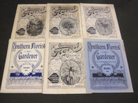 1895-1896 SOUTHERN FLORIST AND GARDENER MAGAZINE LOT OF 6 - LOUISVILLE - O 40