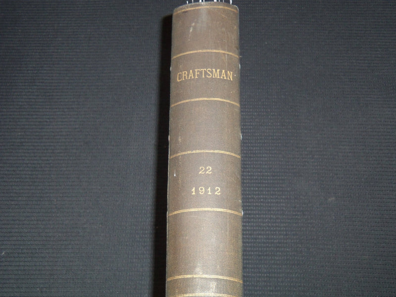 1912 APRIL-SEPTEMBER THE CRAFTSMAN MAGAZINE BOUND VOLUME - KD 7890