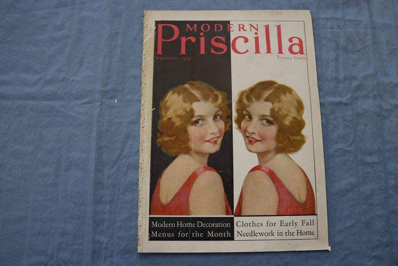 1929 SEPTEMBER THE MODERN PRISCILLA MAGAZINE - CLOTHES FOR EARLY FALL - SP 4783E