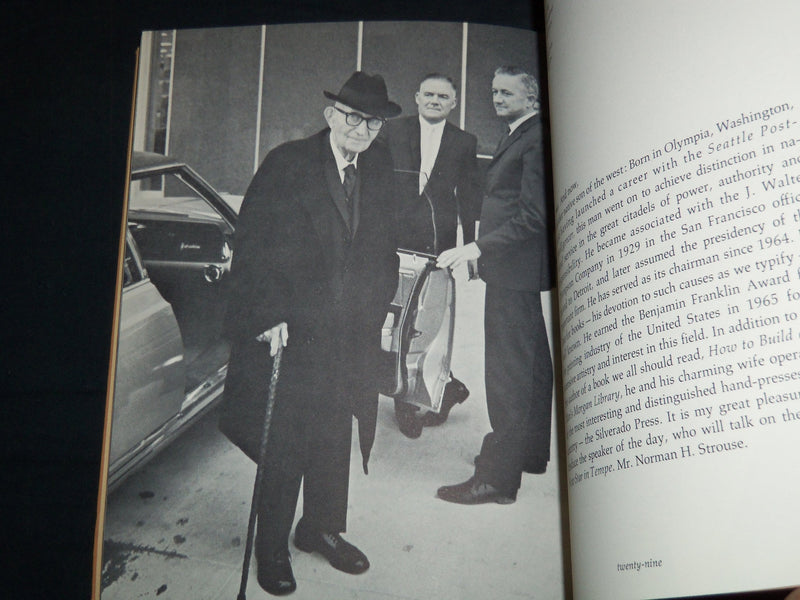 1966 CHARLES TRUMBULL HAYDEN LIBRARY DEDICATORY CONVOCATION BOOK - J 8663