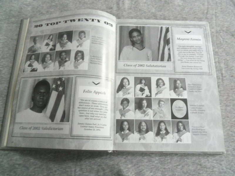 2002 MIRROR EASTSIDE HIGH SCHOOL YEARBOOK - PATTERSON, NEW JERSEY- YB 2788