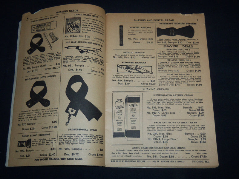 1940 THE HOUSE OF BARGAINS - RELIABLE JOBBING HOUSE CATALOG NO. 28 - J 9162