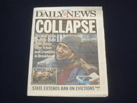 2020 DECEMBER 29 NEW YORK DAILY NEWS NEWSPAPER - NYC CONSTRUCTION WORKER KILLED