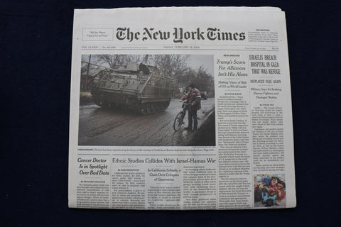2024 FEB 16 NEW YORK TIMES - ISRAELIS BREACH HOSPITAL IN GAZA THAT WAS REFUGE