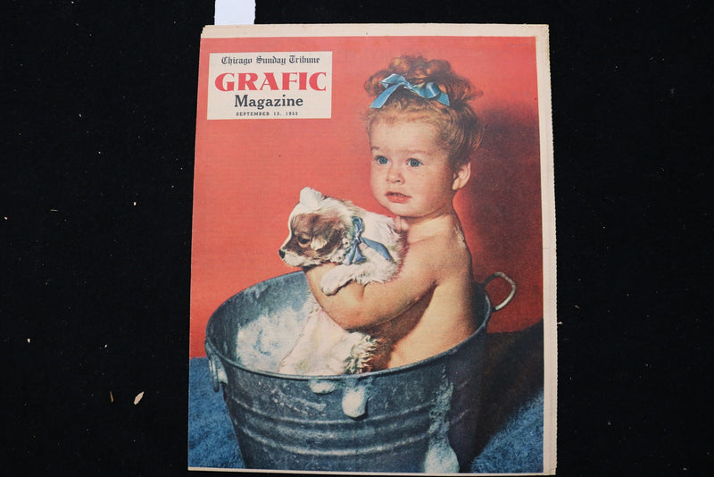 1953 SEP 13 CHICAGO SUNDAY TRIBUNE MAGAZINE -CHICAGO W.S. PHOTOS INSIDE- E 25529