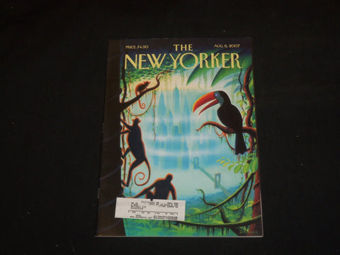 2007 AUGUST 6 THE NEW YORKER MAGAZINE - ILLUSTRATED COVER - NY 2107