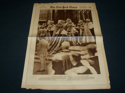 1937 MAY 16 NEW YORK TIMES ROTO PICTURE SECTION - KING GEORGE VI - NT 9387