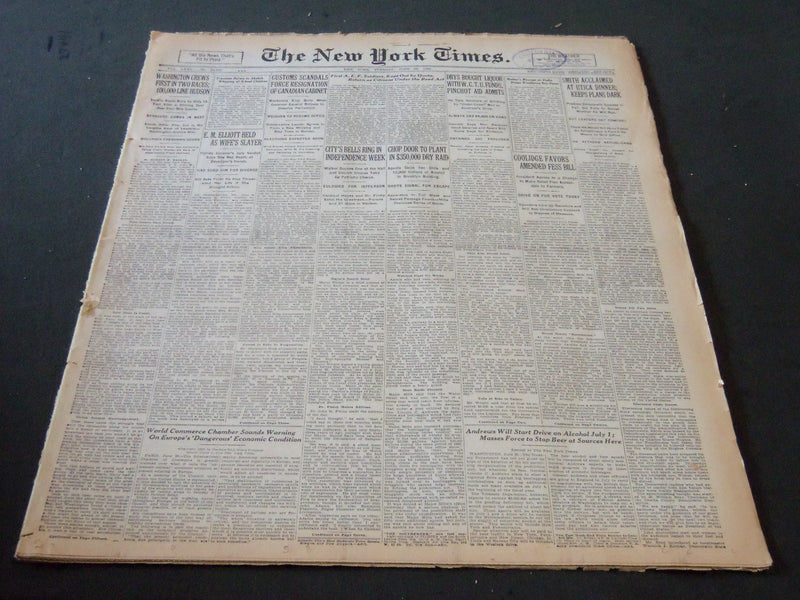 1926 JUNE 29 NEW YORK TIMES - SMITH ACCLAIMED AT UTICA DINNER - NT 5610