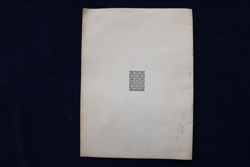 1925 NOVEMBER 3 YALE UNIVERSITY - THE ENGLISH SINGERS - PROGRAM - K 1508