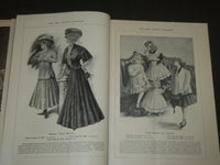 1907 OCTOBER NEW IDEA WOMAN'S MAGAZINE - COLOR FASHION - ILLUSTRATIONS - ST 256