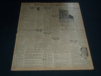 1921 NOV 11 DENVER EXPRESS NEWSPAPER - TOMB OF THE UNKNOWN SOLDIER - NT 7581