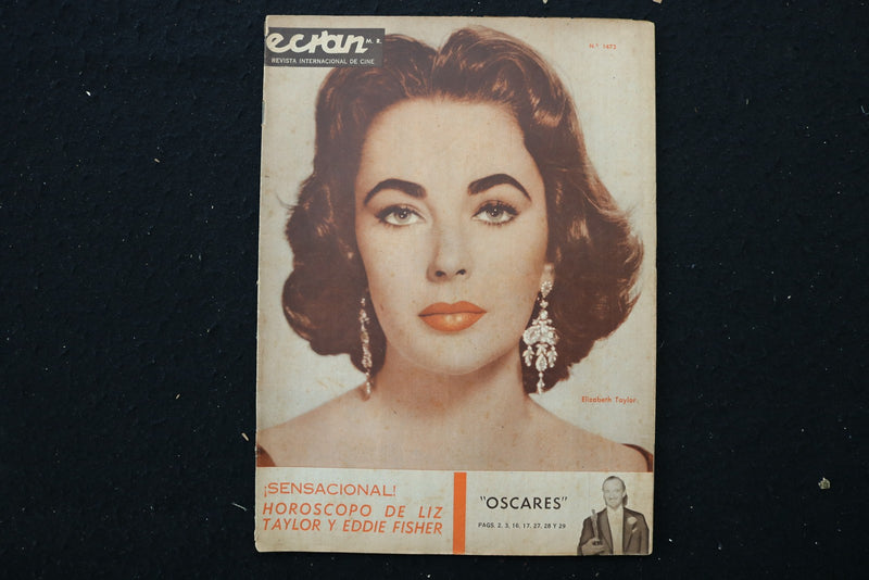 1959 APRIL 21 ECRAN MAGAZINE - ELIZABETH TAYLOR COVER - E 25854