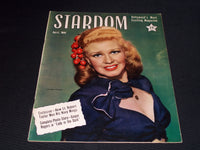 1944 APRIL STARDOM MAGAZINE - GINGER ROGERS FRONT COVER - E 20162