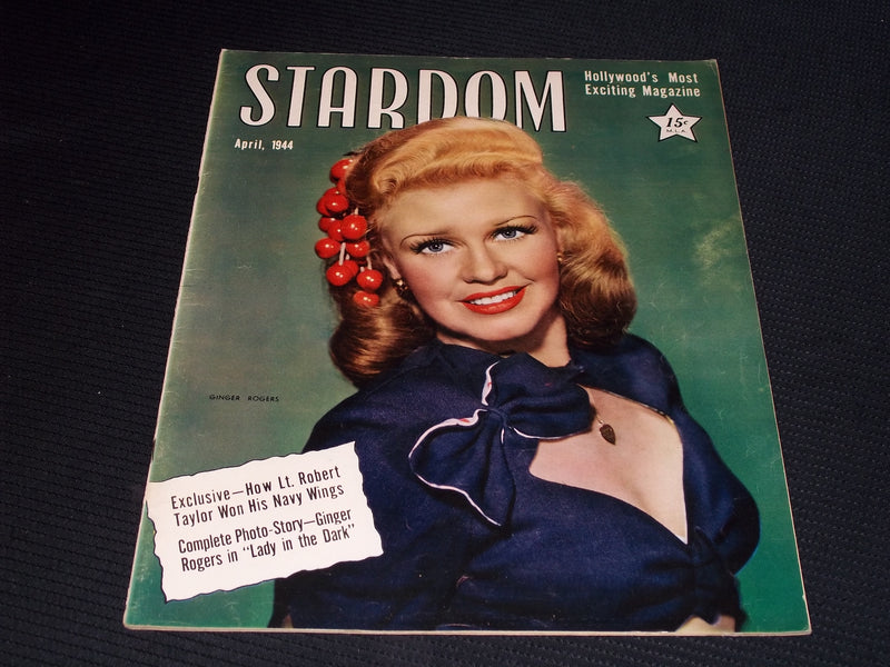1944 APRIL STARDOM MAGAZINE - GINGER ROGERS FRONT COVER - E 20162