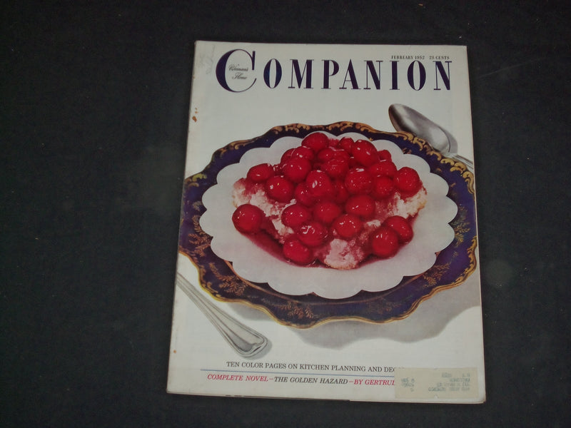 1952 FEBRUARY WOMAN'S HOME COMPANION MAGAZINE - ILLUSTRATED COVER - B 4091