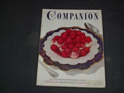 1952 FEBRUARY WOMAN'S HOME COMPANION MAGAZINE - ILLUSTRATED COVER - B 4091
